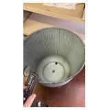 IronStone Pot, Steel Blue Color, 12-Inch Size, Great for Gardens and Flowers, Sturdy Material, Indoor and Outdoor Use