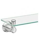 Moen Banbury Shelf Chrome Vanity Shelf with Glass shelf.
