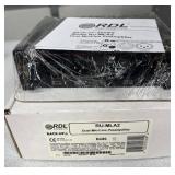 RDL RU-MLA2 Dual Microphone/Line Preamplifier Rack-Up Series Pro Audio Signal Booster 2 Independent Channels Gain Trim VU LEDs Phantom Power XLR Inputs Rugged Metal Build Perfect For PA Systems Studio