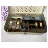 MSRP $3,000 – COMPUTER MOTION AESOP INSTRUMENT SET, ROBOTIC LAPAROSCOPIC ACCESSORY KIT W/ 10MM & 5MM SCOPE FITTINGS, COLLARS, HOLDERS & STERILIZATION TRAY FOR AESOP CAMERA CONTROL SYSTEMS