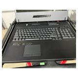 MSRP $2500 Acnodes rackmount LCD KVM console w/integrated keyboard & touchpad monitor *For server racks & control systems allowing multiple machines managed from a single console - Like NEW Co