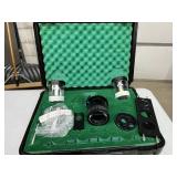 MSRP $2,000 Hoffman Modulation Contrast Microscope Set Condenser Slider + 20X Objective Annuli Produces 3D Like Relief Imaging Works Through Plastic Dishes Perfect For Live Cell Viewing IVF Labs Resea