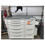 MSRP $8000 Phoenix LTC Multi-Drawer Medical Medication Cart W/Secure Tablet Mount. Durable design locking casters, spacious drawer storage & working electronic lock system plus keys! Reliable, org