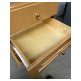 Wooden Medical Cart 3-Drawer Hospital Room Storage Cabinet - Ball-Bearing Drawer Slides, Ample 3-Drawer Storage - Good Condition!
