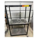 Bretford Rolling AV Cart Metal Utility Cart w/ Shelves & Casters Perfect Equipment Transport Cart For School, Office, Garage, Warehouse or Home - Needs Minor Clean Up!