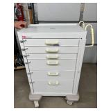 MSRP $1,500 Harloff M-Series Mobile Anesthesia Cart Key Locking 6 Drawer Steel Medical Supply Cart Heavy Duty Casters Full Extension Slides Antimicrobial Top Perfect For Hospitals Surgery Centers Clin