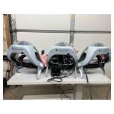 LOT OF 3 Zimmer Biomet TotalShield II Surgical Helmets AAMI Level 4 Protection Quiet Cooling Fan 190 Degree Vision Boa Fit System Includes Extra Batteries + Charging System Perfect For OR Staff Orthop