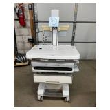 MSRP $8,000 Ergotron StyleView Medical Computer Cart Sit To Stand Height Adjustable Workstation Smooth Rolling Casters Antimicrobial Surfaces Secure Storage Drawer System Perfect For Hospitals EMR Cha