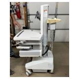 MSRP $8,000 Ergotron StyleView Medical Computer Cart Sit To Stand Height Adjustable Workstation Smooth Rolling Casters Antimicrobial Surfaces Secure Storage Drawer System Perfect For Hospitals EMR Cha