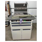MSRP $2,000 Midmark 498 ENT Treatment Cabinet Power Procedure Center Dual Pump Vacuum + Pressure Foot Pedal Control Storage Drawers Gauge & Regulator Mobile Steel Cart Perfect For ENT Clinics Exams Su