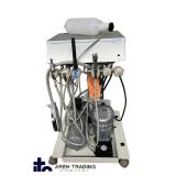 MSRP $8,000 ADEC PAC I SELF-CONTAINED DENTAL DELIVERY SYSTEM, JUN-AIR OILLESS COMPRESSOR, DENTSPLY CAVITRON BUILT-IN ULTRASONIC SCALER, SUCTION & AIR/WATER CONTROLS, MOBILE CLINIC UNIT *MOST PORTA