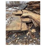 15+- Live Edge White Oak Slab Wood