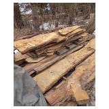 15+- Live Edge White Oak Slab Wood