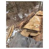 15+- Live Edge White Oak Slab Wood