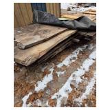 5- Live Edge Red Oak Slab Wood