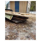 5- Live Edge Red Oak Slab Wood