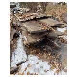 20- Live Edge Mixed Maple, Ash & Pine Slab Wood