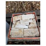 Milk Crate of Travertine Tile