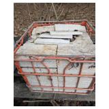 Milk Crate of Travertine Tile