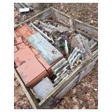 Pallet of Red & Blue Stone Tile