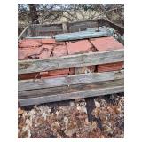 Pallet of Red & Blue Stone Tile