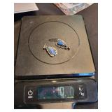 Sterling Silver Turquoise Earrings Set - Southwestern Native American Style