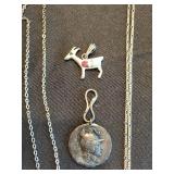 Sterling Silver Chains & Pendants (Lot of 7)