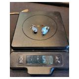 Southwestern Sterling Silver Turquoise Jewelry Set - Earrings, Pendants & Charms