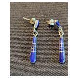 Southwestern Sterling Silver Turquoise Jewelry Set - Earrings, Pendants & Charms