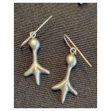 Southwestern Sterling Silver Turquoise Jewelry Set - Earrings, Pendants & Charms