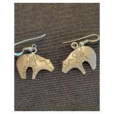 Southwestern Sterling Silver Turquoise Jewelry Set - Earrings, Pendants & Charms