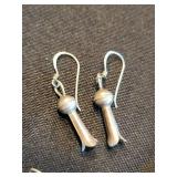 Southwestern Sterling Silver Turquoise Jewelry Set - Earrings, Pendants & Charms