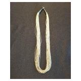 Sterling Silver Multi-Strand Wire Necklace with Cone Pendant