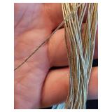 Sterling Silver Multi-Strand Wire Necklace with Cone Pendant