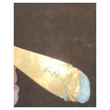 Gorham Sterling Silver Spoon - Monogram GF - 4 3/4 in - 16 g