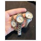 Timex Indiglo Quartz Wristwatch (Lot of 3) - WR 30M, Date, Stainless Steel