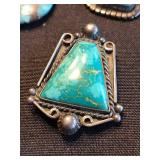 Gilbert Nelson Sterling Turquoise Pendants (Lot of 3)
