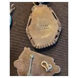 Gilbert Nelson Sterling Turquoise Pendants (Lot of 3)