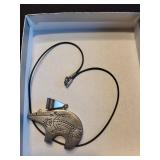 N. Woody Sterling Bear Pendant