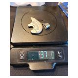 N. Woody Sterling Bear Pendant