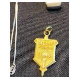 Maltese Cross Pendant on Chain & All-U Council Shield Charm, Paw Heart Charm, Deer Charm, Cufflinks