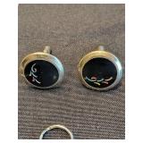 Maltese Cross Pendant on Chain & All-U Council Shield Charm, Paw Heart Charm, Deer Charm, Cufflinks