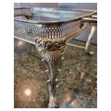 EPNS Silver-Plated Two-Burner Chafing Dish Frame on Ornate Stand EPNS Silver-Plated Two-Burner Chafing Dish Frame on Ornate Stand