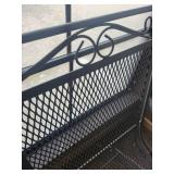 Wrought Iron Mesh Patio Chair with 3 Tables - Outdoor Furniture Set Wrought Iron Mesh Patio Chair with 3 Tables - Outdoor Furniture Set