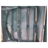 Dark Teal Plastic Adirondack Chairs (Lot of 3) Dark Teal Plastic Adirondack Chairs (Lot of 3)