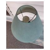 Teal Ceramic Table Lamp with Fabric Shade Teal Ceramic Table Lamp with Fabric Shade