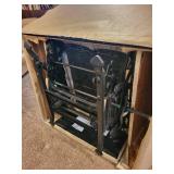 Beige Recliner Chair with Pillow & Throw Blanket Beige Recliner Chair with Pillow & Throw Blanket