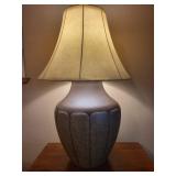 Ceramic Vase Table Lamps - Brown Speckled Base (Lot of 2) Ceramic Vase Table Lamps - Brown Speckled Base (Lot of 2)