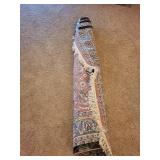 Persian-Style Area Rug 9' x 6' with Fringed Border - Floral Motifs Persian-Style Area Rug 9' x 6' with Fringed Border - Floral Motifs