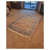 Persian-Style Area Rug 9' x 6' with Fringed Border - Floral Motifs Persian-Style Area Rug 9' x 6' with Fringed Border - Floral Motifs